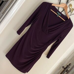 Never worn, without tags, very flattering Ralph Lauren dress